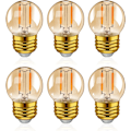 Miniatyrbild 1 av 5: G40 LED Retro Edison Filament Ljuskälla Mini Globe 1W (E27, 6 pack)