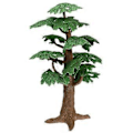 Miniatyrbild 1 av 4: Simulerat Trädmodell Miniatyr Cypress Träd Dekoration Levande Falskt Träd Ornament för DIY Landskapsscenografi Hantverk