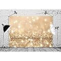 Pikkukuva 2 / 4: BELECO 5x3ft Kangas Bokeh Tausta Kulta Glitter Tausta Juhla Twinkle Valot Glitter Tausta Abstrakti Kulta Sekvenssit Piste Valokuva Tausta Bi