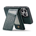 Pikkukuva 3 / 5: FIERRE SHANN 025 Tyyli iPhone 16 Pro -kuorelle Nahka+TPU Irrotettavat Korttipaikat Puhelinkotelo (Tyyli E)