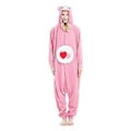 Miniatyrbild 1 av 5: Vuxen Björn Onesie Pyjamas Cosplay Djur Hemmakläder Sovkläder Jumpsuit Kostym För Kvinnor Män (XL Rosröd)