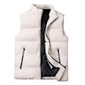 Miniatyrbillede 1 af 5: Mænds Letvægts Foldbar Dun Veste Uden Ærmer Quiltet Slank Puffer Vest (XS Khaki)