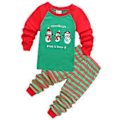 Miniatyrbild 1 av 3: Julpyjamas för barn, pojkar och flickor, pyjamas, pyjamasset, småbarn, långärmad topp, byxor, nattkläder, jultema, loungewear (6-7 år C)
