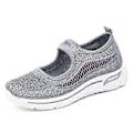 Miniatyrbilde 1 av 5: Plattform Sneakers Damesko Tykk Såle Slip-on Løpesko For Arbeid Restaurant Utflukt Multi-farge Valgfritt (36 Grå)