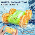 Pikkukuva 3 / 5: 2.4G RC Stunt-auto Transparentti Valo Amfibioajoneuvo Kaksisuuntainen Stunt RC-auto Gesture Rolling Gr