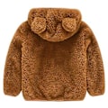 Pikkukuva 2 / 3: Pikkulapselle ja vauvalle teddykarhu-pehmeä fleece-huppari takki lämmin vetoketjullinen takki ulkovaatteet (4-5 vuotta)