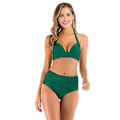 Miniatyrbild 2 av 5: Flickors badkläder split  dammode sexig samlad byst  bikini badkläder L Orange