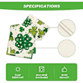 Pikkukuva 5 / 5: Artoid Mode Vesipensseli Shamrock Pyhän Patrickin Päivän Pöytäliina, Kausikevätloma Keittiön Ruokapöydän Koristelu Sisä- ja Ulkokäyttöön Kotijuhliin