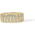 Miniatyrbillede 3 af 5: Forgyldt chunky ring | Cubic Zirconia stablebare ringe | Chunky bred ring til kvinder