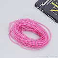 Miniatyrbillede 3 af 3: Elastisk Mesh Tube Polyester Flettet Tube Kreativt Netgarn Snor DIY Smykkefremstillingsmaterialer til Kvinder Børn Vandmelon Rød