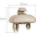 Miniatyrbillede 5 af 5: Egnet til Audi A3 A7 B6 B7 B8 S4 S5 solskærm klips, beige