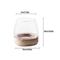 Miniatyrbilde 2 av 4: Glassvase Blomsteroppsats Dekorasjon Vannplanter Hydroponiske Varer Skrivebord Fiskebolle (D)