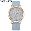 Miniatyrbillede 1 af 2: Dames Casual Quartz Læder Sky Ur Analogt Armbåndsur YK59 - Et Smukt Ur til den Stilfulde Kvinde!