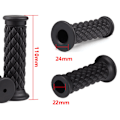 Miniatyrbillede 4 af 4: 2 stk. Motorcykelstyrgreb, Universal Motorcykelgreb Anti-Slip R