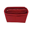 Miniatyrbilde 1 av 5: Reiseorganizer Håndveske Filtveske Tote Liner Pursesekk Innlegg Kvinner 3 Størrelser (30 * 17 * 18 Rød)