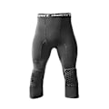 Miniatyrbild 1 av 5: Basketleggings med knäskydd för män 3/4 kompressionsbyxor sportbyxor multi-way XL svart