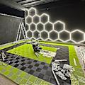 Miniatyrbild 4 av 4: Honeycomb LED-lampor 6500K för verkstad, gym, detaljhandel, hexagrid-system, plug-in för bilreparation, LED-verkstad (IKS-15B)