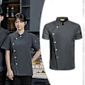 Miniatyrbild 2 av 5: Arbetskläder Uniform Storkök Plus Size M Storlek Vit (3XL Storlek Grå)