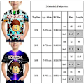 Miniatyrbillede 2 af 2: 5-9 År Børn Kortærmet Roblox Trykte T-shirts Topper (5-6 År)