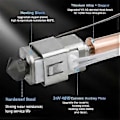 Miniatyrbilde 5 av 5: Hotend Keramisk Dyse Kombinasjonshode for Anycubic Kobra S1 S1C 3D-skriver 24V 48W Rask Oppvarming 320℃ 3D
