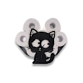 Miniatyrbillede 1 af 5: (Sort) Toiletrulleholder Metal Papirholder Killing Formet Papir