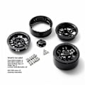 Miniatyrbillede 5 af 5: 4 stk. Plastik 1.9 tommer Beadlock Hjulnav Fælg til 1/10 RC Crawler Axial Scx10 90046 Axi03007 Traxxas