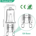 Miniatyrbillede 2 af 5: G9 40W 60W halogenpæreperle halogen wolframpære topunkts stiftpære 12 stk.