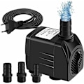 Miniatyrbilde 1 av 5: Nedsenkbar pumpe, 65w 3000L/H mini akvariepumpe, justerbar fontene