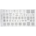 Miniatyrbillede 2 af 5: 4 stk. Universal Bga Stencil til Mtk Msm Ipad Cpu Ram Pm Power Ic R