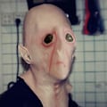 Pikkukuva 2 / 4: Alien Ufo Lateksikokonainen Pää- ja Kasvomaski Halloween Cosplay -juhliin Pääasuste ( )