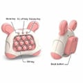 Miniatyrbillede 3 af 5: Push Bubbles Spillekonsol Tryk Spillemaskine Pop It Konsol Puslespil Sensorisk Fidget Legetøj Stresslindrende Gaver Multi-farve Valgfri (Brun)