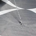 Miniatyrbillede 3 af 4: Bruseforhæng 200x200cm Geometrisk Badeværelsesforhæng Vandtæt Tykt Polyesterstof Langt Bruseforhæng, Vægtede Kant, Sort