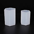 Miniatyrbillede 2 af 5: 2 stk. DIY Silikon Hexagonforme Cube Silikonforme til Epoxyharpiks Smykkefremstilling Håndværk Formværktøj Håndlavede Harpiksforme til Lysfremstilling, Håndværk Orna