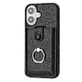 Pikkukuva 2 / 5: iPhone 16 Plus -kotelo, korttipaikat, nahkainen takakuori ja sormipidike (tyyli A)