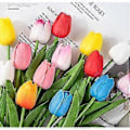 Miniatyrbillede 5 af 5: Pu Tulipan Simulation Blomst Boligindretning (H-20 stk.)