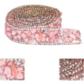 Miniatyrbillede 4 af 5: Rhinestones Ribbon, 2,2 meter/2M længde DIY Crystal Rhinestone Sticker S