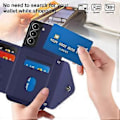 Pikkukuva 5 / 5: YB Leather Coating Series-8 Samsung Galaxy S22+ 5G -kotelo RFID-suojatuilla korttipaikoilla