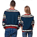 Pikkukuva 4 / 5: Unisex Joulupaita 3D Hauska Painatus Miesten ja Naisten Paita (XL C)