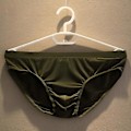 Miniatyrbilde 5 av 5: Menn Truser Isilke Lav Midje Ensfarget Ultra Tynn Sømløs Hurtig Tørkende Underbukser (2XL Svart)