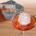 Miniatyrbillede 4 af 5: Isterningbakke, 2,5 tommer isterning silikoneforme, 2 hulrum rose 2 diamo