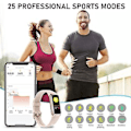 Miniatyrbillede 3 af 5: Fitness Tracker Smartwatch, Aktivitetsmåler med 1,1\" AMOLED Touch Farveskærm, Vandafvisende Skridttæller til Android iPhones -GSL  Pink