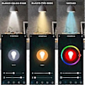 Miniatyrbillede 2 af 5: Smart WiFi LED Pærer Stemmestyring LED Farveskiftende Lys 2700K-6500K Varmt Lys Dæmpbar E27 Pære 9W 100-130V