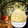 Miniatyrbilde 1 av 5: Barne nattlys stjerneprojektorlampe 360° roterende musikk nattlys + timer + fjernkontroll + 6 farger LED stjerneklar himmel baby nattlys