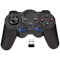 Miniatyrbild 1 av 5: USB Trådlös Spelkontroll Gamepad för PC/Laptop Dator(Windows XP/7/8/10) & PS3 & Android & Steam - [Svart]