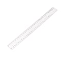 Miniatyrbillede 1 af 3: Plastik lineal, graduering, transparent 30cm