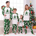 Pikkukuva 3 / 4: Jouluperheen Matchuavat Pyjamat Isä Äiti Tytär Poika Loma Yöasu Uniasu Pjs Set Pajamat (8-9 Vuotta Lapset)