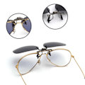 Miniatyrbillede 5 af 5: Sorte Clip-on Aviator solbriller pilotbriller