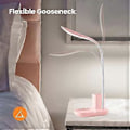 Miniatyrbillede 4 af 5: Automatisk lysende skrivebordslampe, ideel til at reducere øjenbelastning i svage omgivelser, justerbar farvetemperatur skrivebordslampe til forskellige behov, batteri