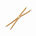 Miniatyrbillede 3 af 5: 5 stk Nylon Twisted Snore Armbåndsfremstilling Skyder Armbåndsfremstilling Med Messingfund For Smykkefremstilling Dekoration Tilbehør (Marineblå)
