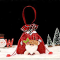 Miniatyrbillede 4 af 5: 4 stk. Juleposer, Julegave-Sødpose, Æbleposer med Snøre, Julemand, Snemand, Elg, Bjørn, Julepynt